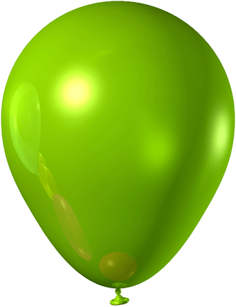 Green balloon